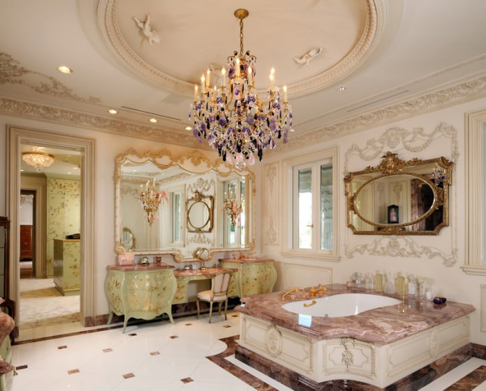 baroque style bathroom