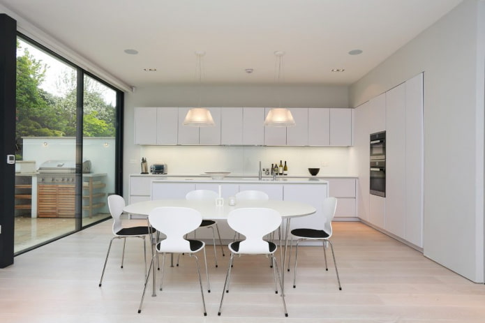 white retro kitchen