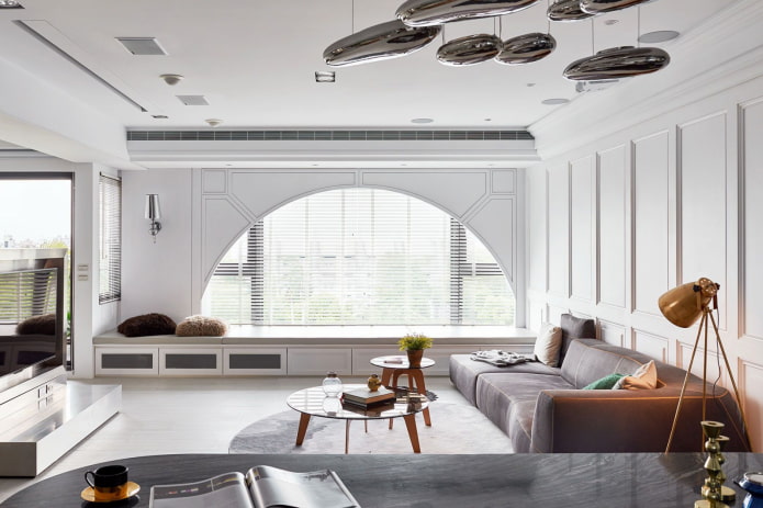 bright living room Bauhaus