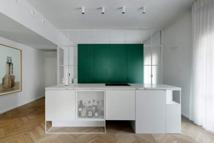green kitchen