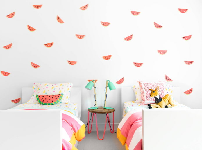 Stickers on the wall