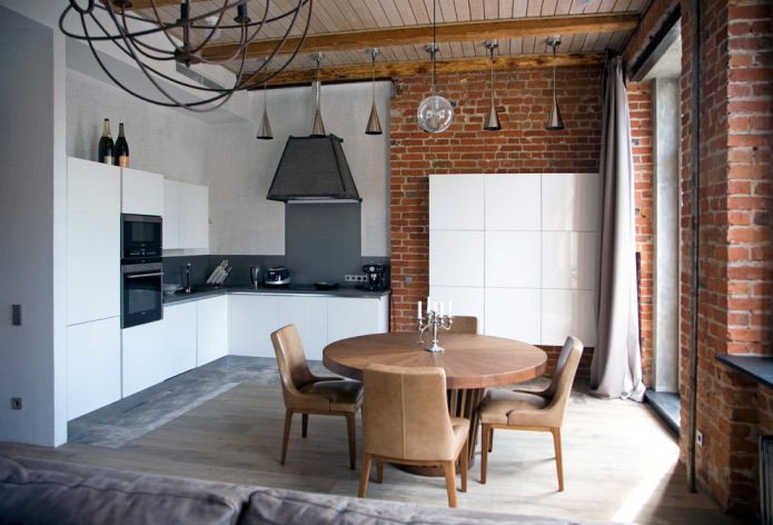 loft style kitchen