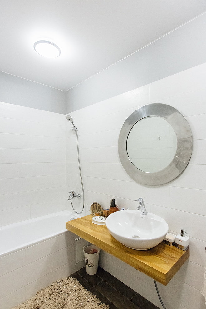 furniture in the bathroom interior in white tones