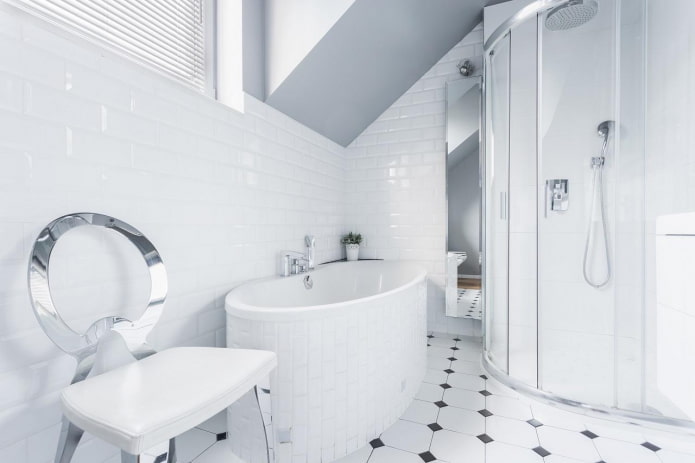 white bathroom interior design