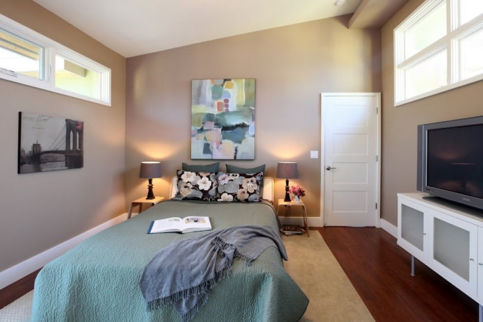 white doors with beige walls in the interior