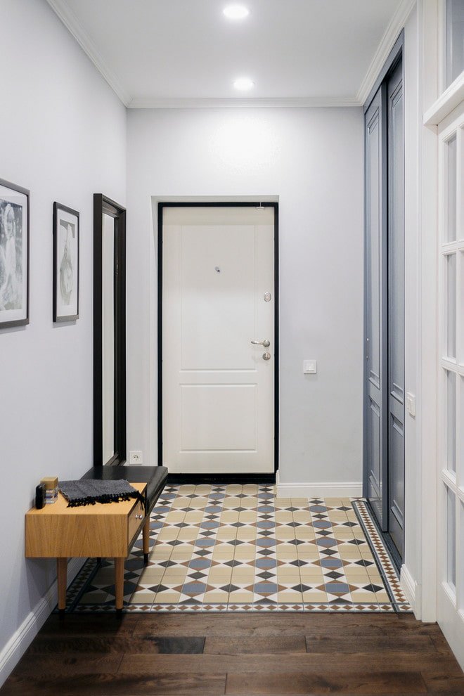 white doors in the hallway