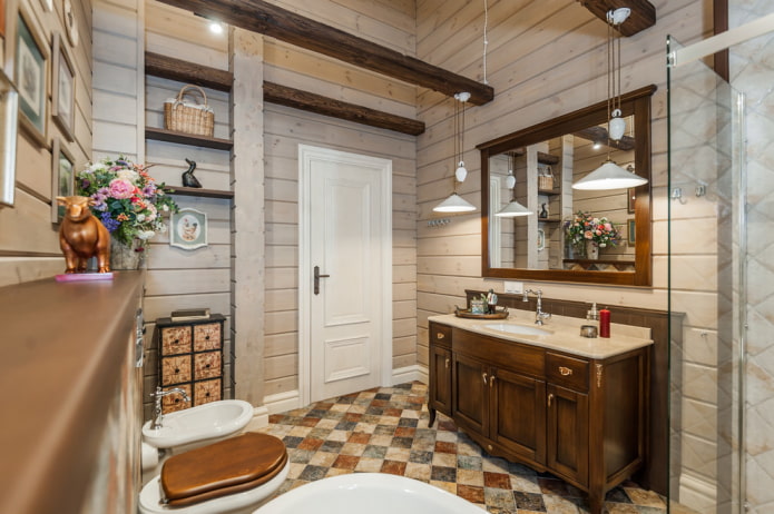 white doors in a country style interior