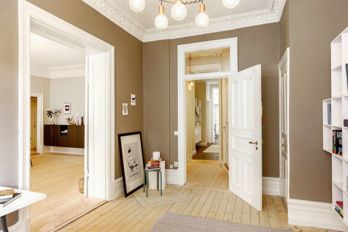 tall white doors in the interior