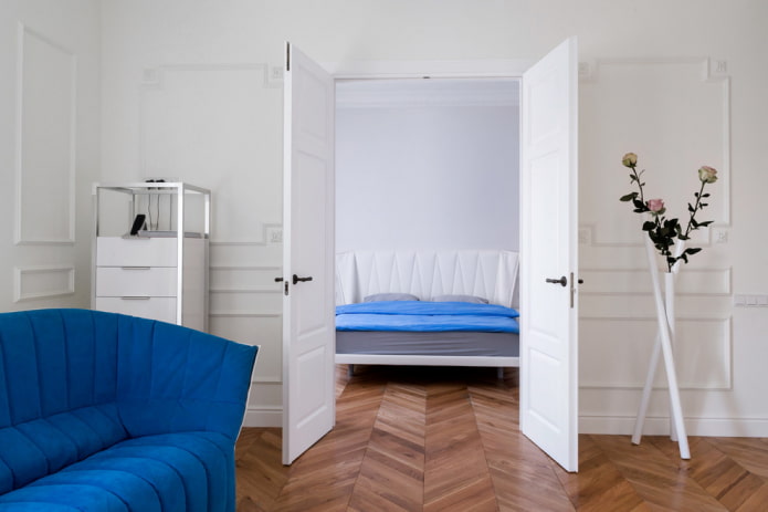 white doors in the interior