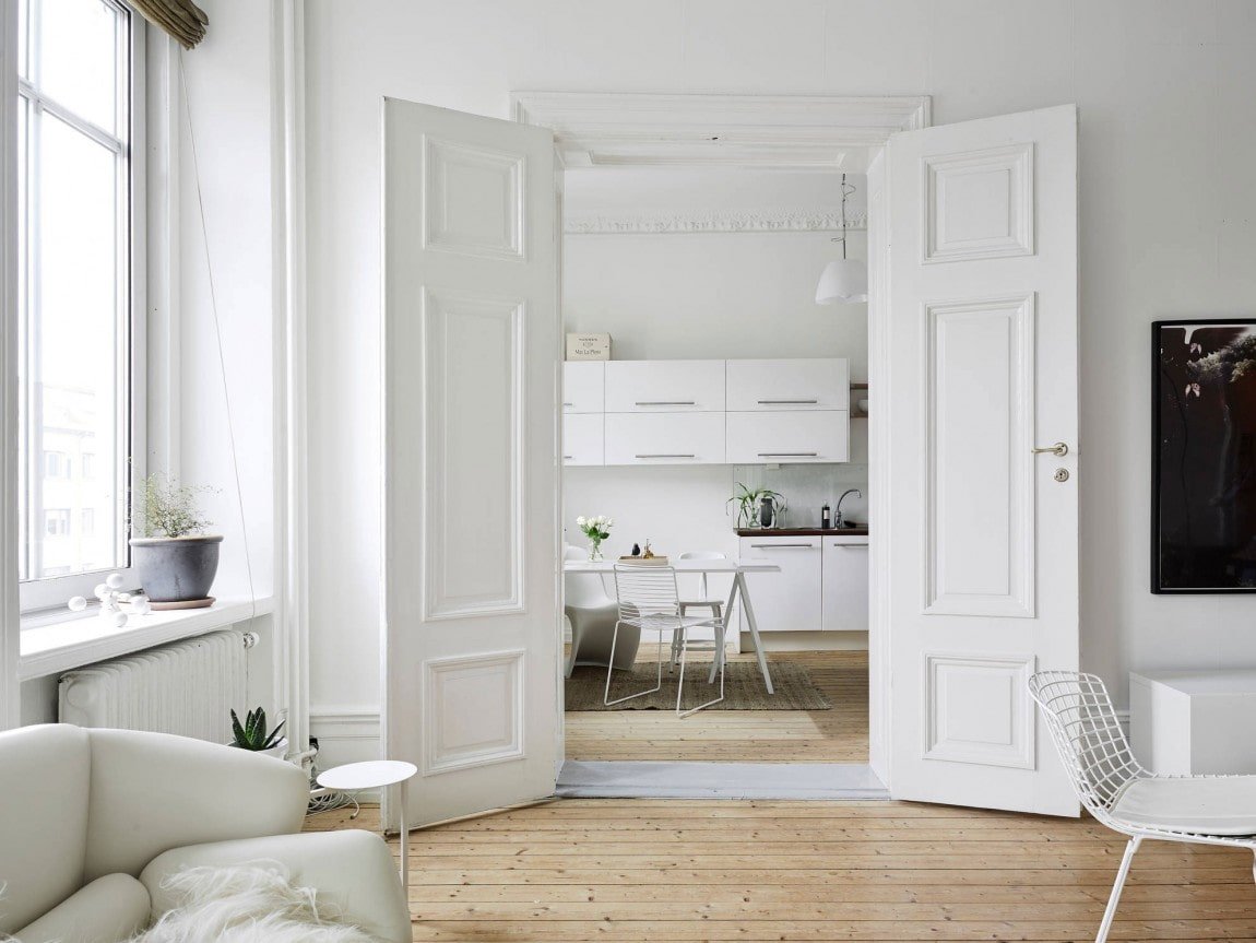 White doors in the interior