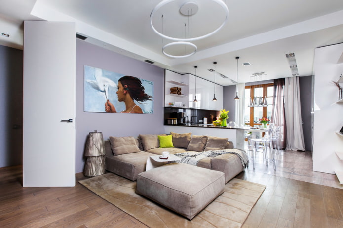white doors in a modern interior
