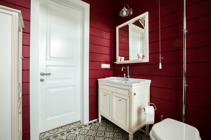 white doors in the bathroom