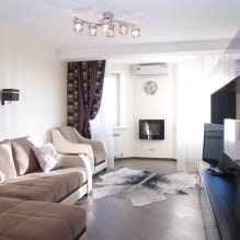 White and black and white wallpaper in the living room: 55 photos in the interior-4