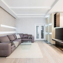 White and black and white wallpaper in the living room: 55 photos in the interior-5