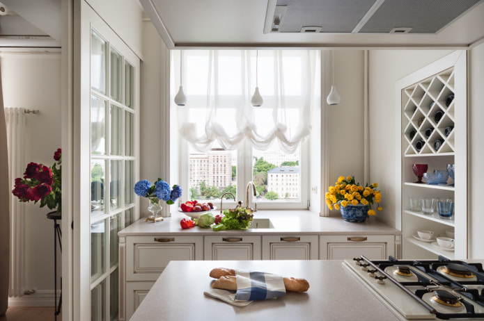 short French curtains
