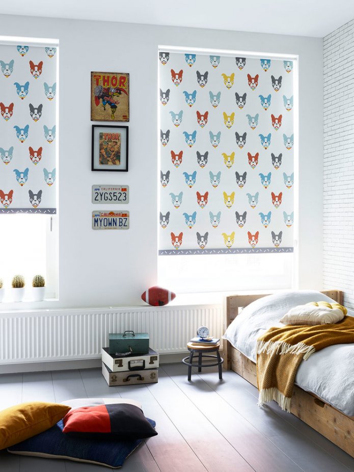 curtains with a pattern