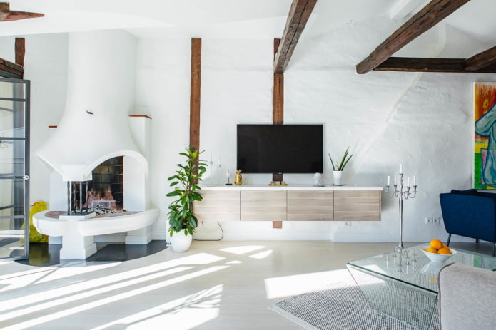 Background for unusual furniture