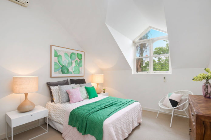 Green accents