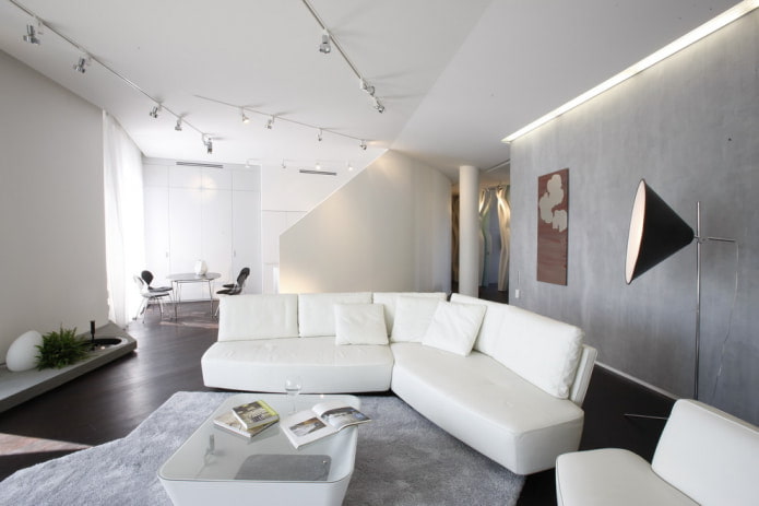 stylish living room in hi-tech style