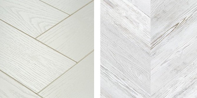 laminate with and without chamfer