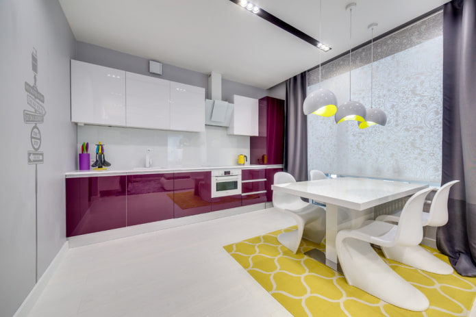 white laminate in the kitchen