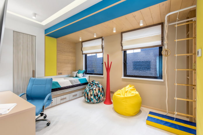 white flooring in a children's room