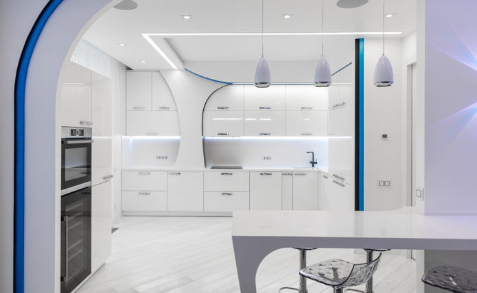 kitchen in high-tech style