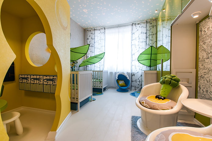 white laminate in the nursery