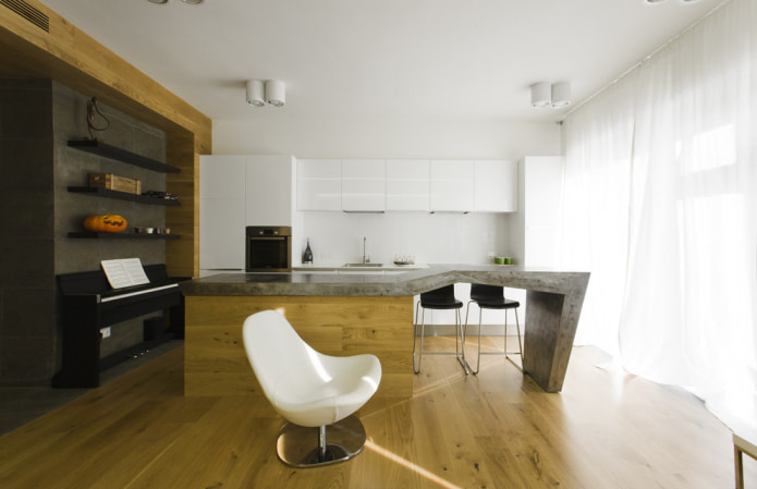 matte ceiling in the kitchen
