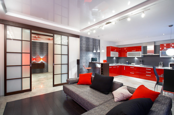Glossy ceiling