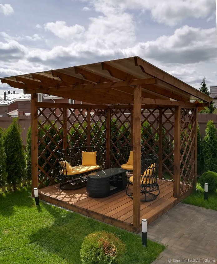 pergola at the summer cottage
