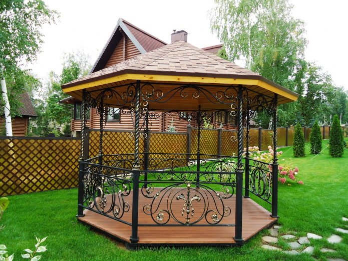 beautiful forged gazebo