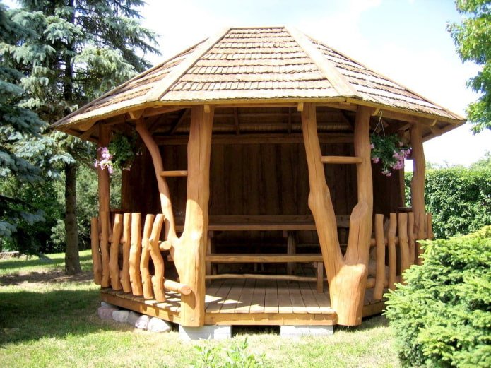 wooden gazebo