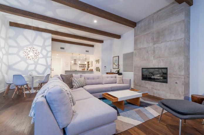 imitation of wooden beams
