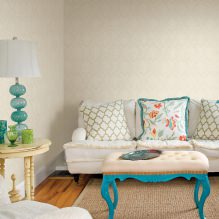 Beige wallpaper: design, combination, choice of curtains, 70+ photos in the interior-21