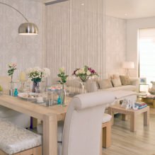 Beige wallpaper: design, combination, choice of curtains, 70+ photos in the interior-20