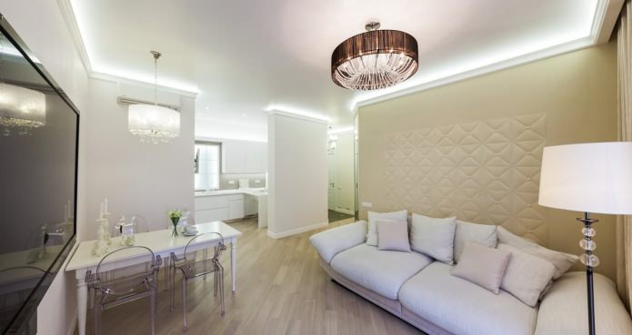 light laminate in the living room