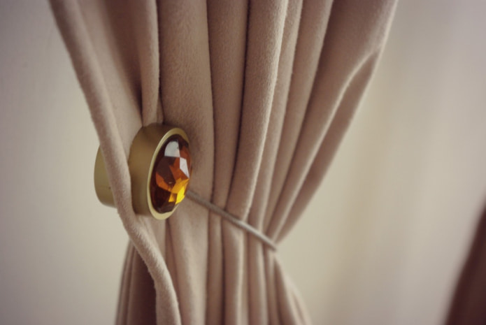 curtain clip with imitation stone