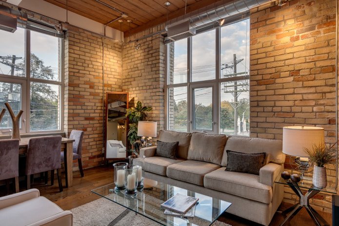 loft style living room