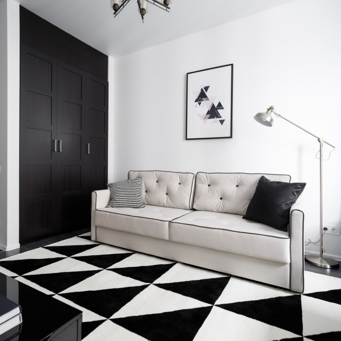 Monochromatic white walls