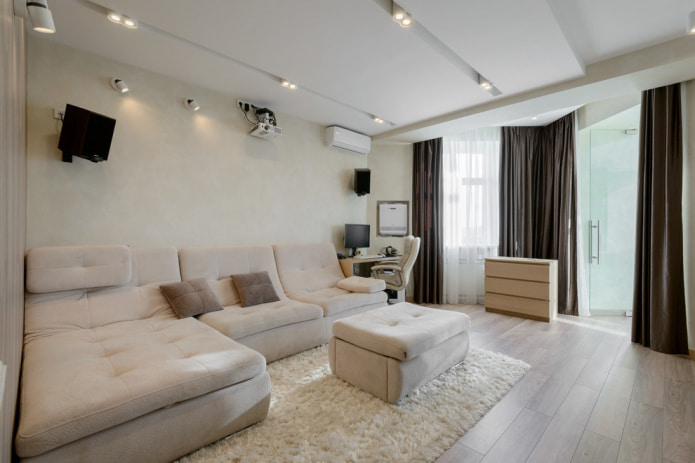 dark brown curtains