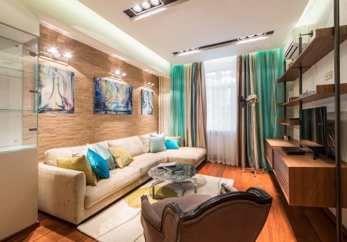 Decorative pillows on the sofa