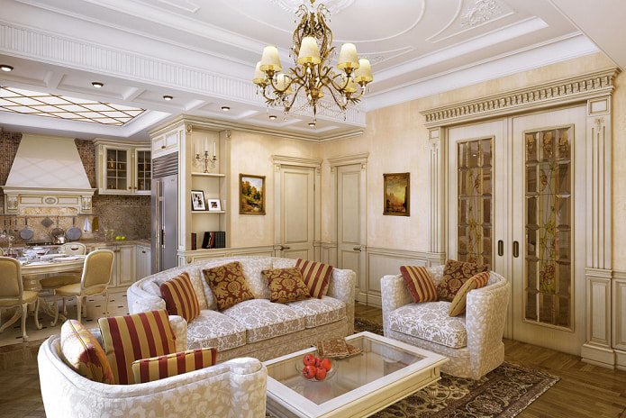 sofa with monograms