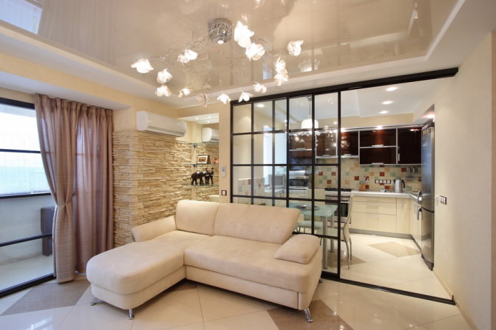 beige stretch ceiling