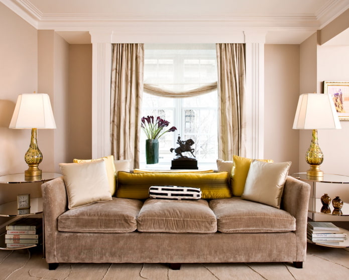 textiles in gold