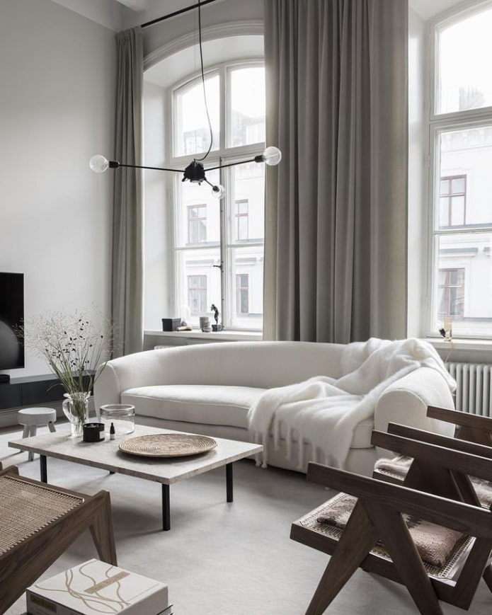 living room in Scandinavian style