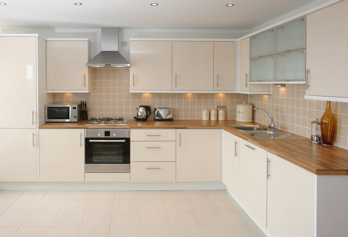corner beige kitchen