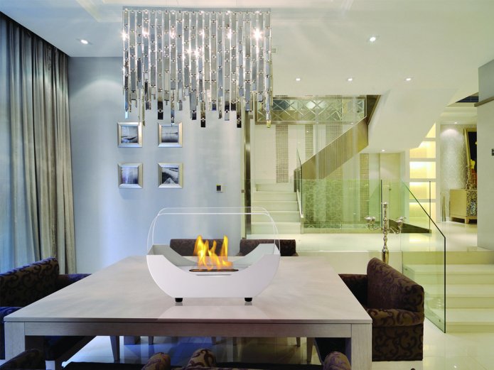 Tabletop bio-fireplace