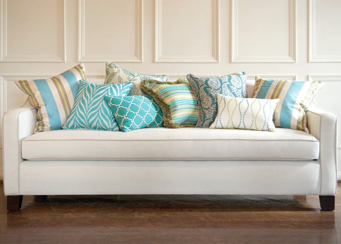 turquoise pillows