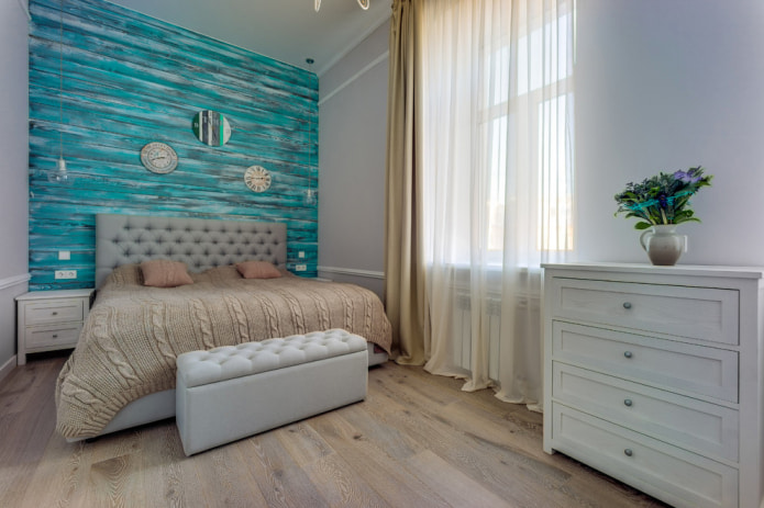 imitation board in turquoise shades
